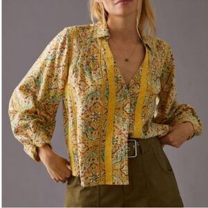 Pilcro Multicolor Patterned Button Down Shirt